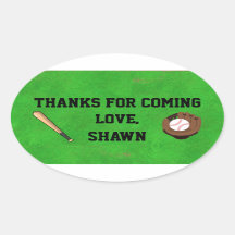 Fiesta de Béisbol Gracias Pegatina