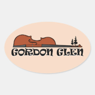 Ovalada Gordon Glen Pegatina