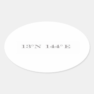 Ovalada Guam Pegatina