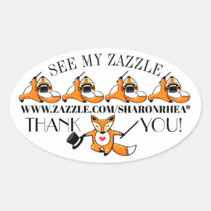 Ovalada Hazlo tu Pegatina promocional