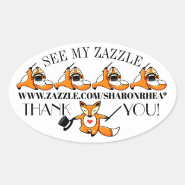 Ovalada Hazlo tu Pegatina promocional