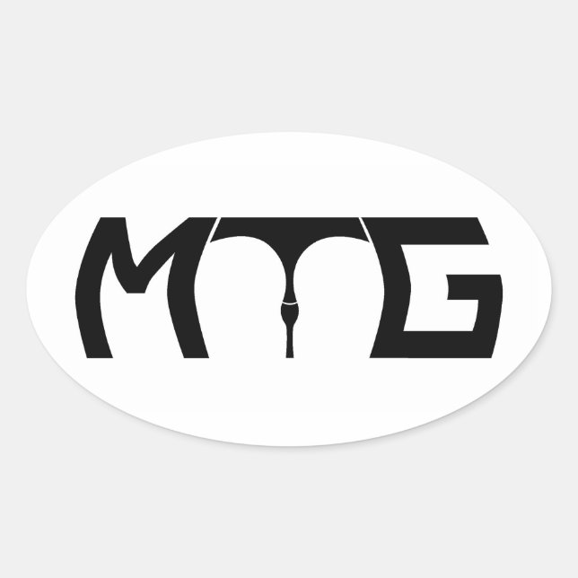 Ovalada Importe de Gap - pegatina negro del texto (Anverso)