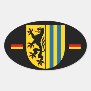 Ovalada Leipzig Alemania Pegatina de Oval al estilo euro