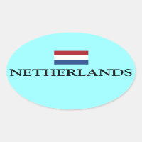 Nederland Vlag Ovale Pegatina