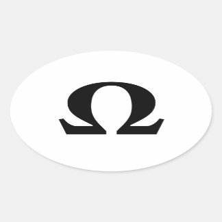 Ovalada Omega, símbolo del Pegatina del óvalo de resistenc