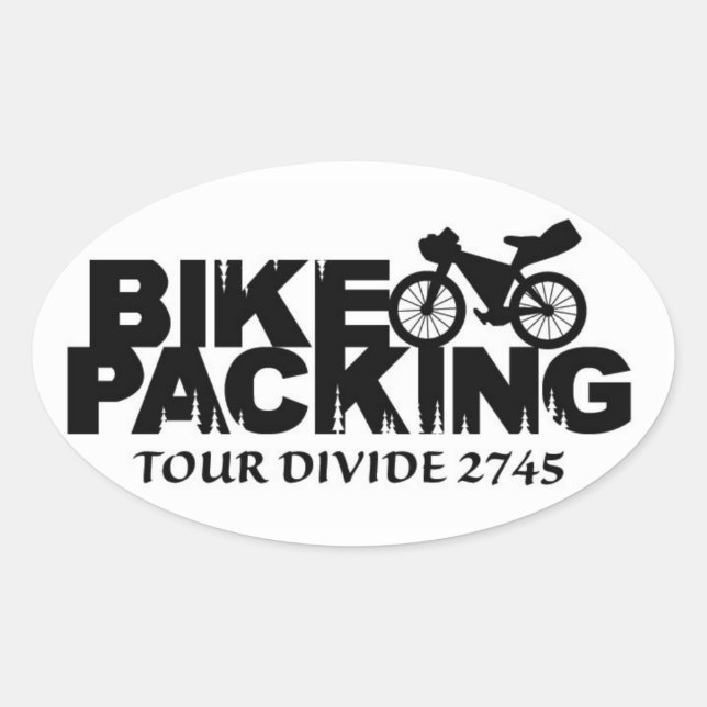 Ovalada Oval Bikepacking: Pegatina de la división de visit (Anverso)