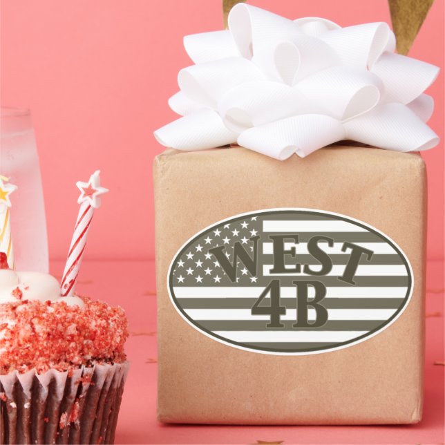 Ovalada Pegatina 4B oeste (Fiesta)