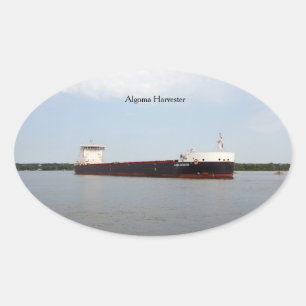 Ovalada Pegatina Algoma Harvester