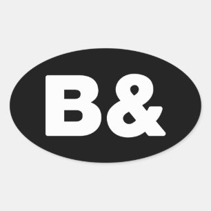 Ovalada Pegatina B&OVAL