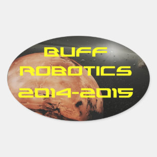 Ovalada Pegatina Buff Robotics
