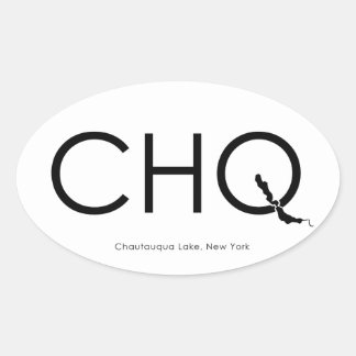 Ovalada PEGATINA CHQ Oval