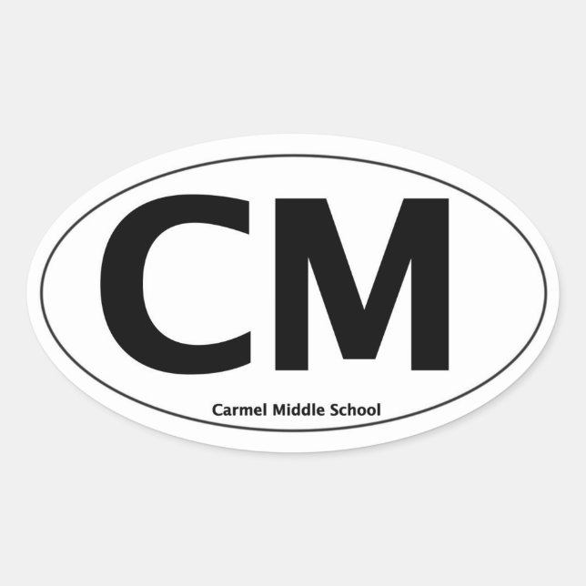 OVALADA PEGATINA CM (Anverso)