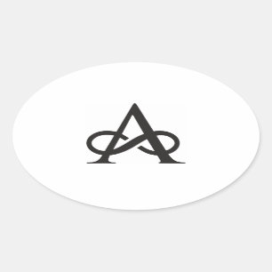 Ovalada Pegatina de afinidad