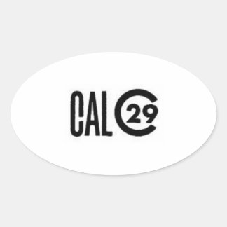 Ovalada Pegatina de Cal 29