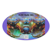 Pegatina de cangrejo espacial 2