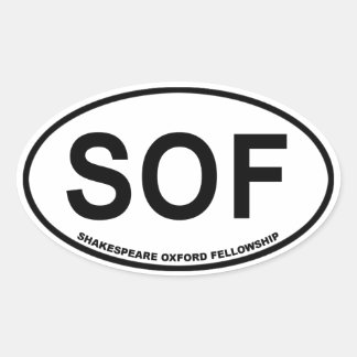 Ovalada PEGATINA de coches SOF