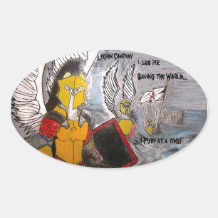 Ovalada Pegatina de color de Legian Company