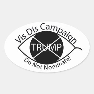 Ovalada Pegatina de desobediencia visual