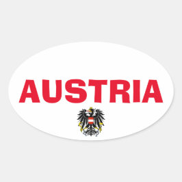 Ovalada Pegatina de estilo ovalado europeo de Austria