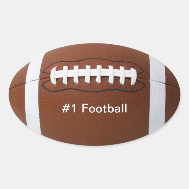 Ovalada Pegatina de fútbol (Anverso)