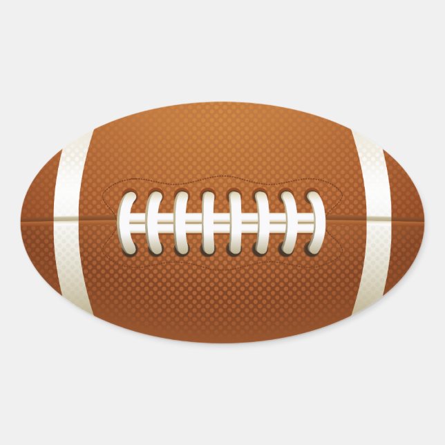 Ovalada Pegatina de fútbol (Anverso)