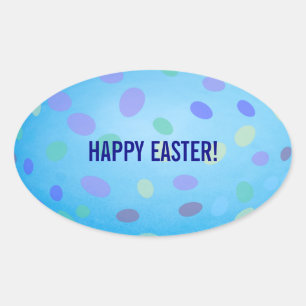 Ovalada Pegatina de Huevos de Coordinación para Bolsas de 