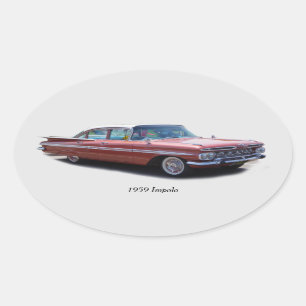 Ovalada pegatina de Impala de 1959