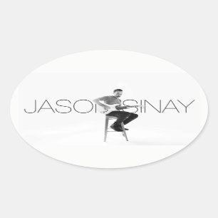 Ovalada Pegatina de Jason