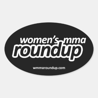 Ovalada Pegatina de la MMA Roundup