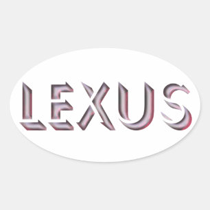 Ovalada Pegatina de Lexus