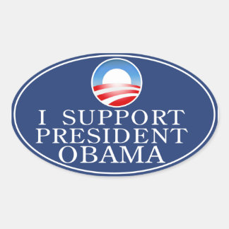 Ovalada Pegatina de Obama