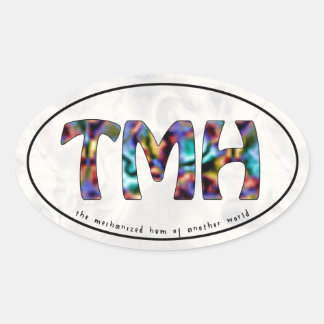 Ovalada Pegatina de Oval de TMH Groovy Motoring