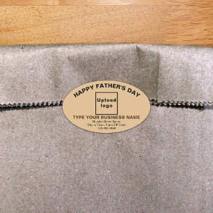 Ovalada Pegatina de Oval Empresarial del Día del Padre Mar