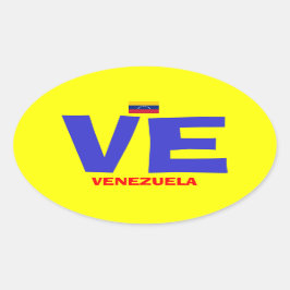 Ovalada Pegatina de Oval estilo Euro de Venezuela