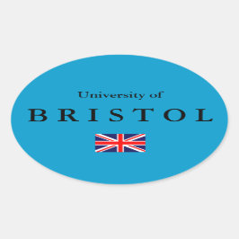 Ovalada Pegatina de Oval Europeo de la Universidad Bristol