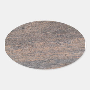 Ovalada Pegatina de Óvalo de Mármol rosa y gris