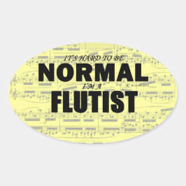 Ovalada Pegatina de óvalo fluido normal