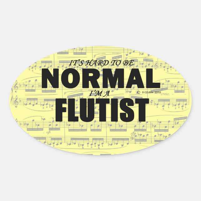 Ovalada Pegatina de óvalo fluido normal (Anverso)