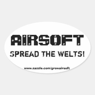 Ovalada Pegatina de parachoques de Airsoft "Spread the Wel