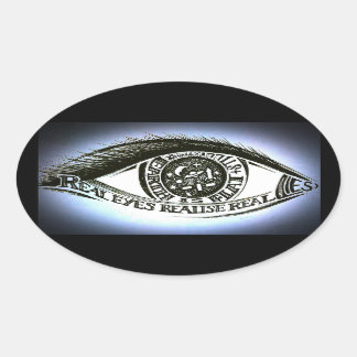 Ovalada Pegatina de realización
