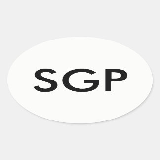 Ovalada Pegatina de SGP Oval