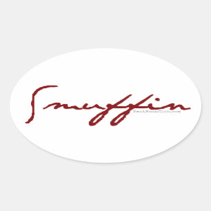 Ovalada Pegatina de Smuffin