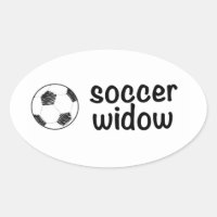 Pegatina de viuda de fútbol