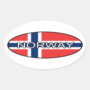 Ovalada Pegatina del euro de Noruega