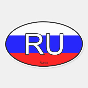 Ovalada Pegatina del euro en Rusia