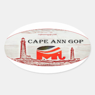 Ovalada Pegatina del GOP de Ana del cabo