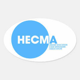 Ovalada Pegatina del logotipo de HECMA