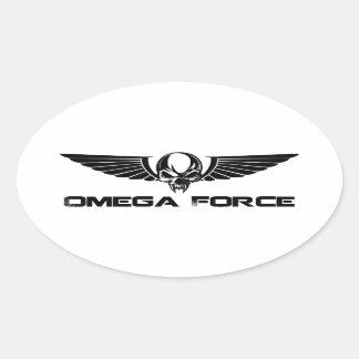 Ovalada Pegatina del logotipo de Omega Force