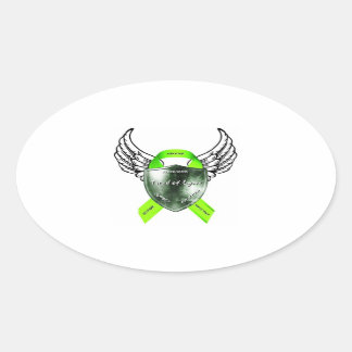 Ovalada Pegatina del logotipo Oval