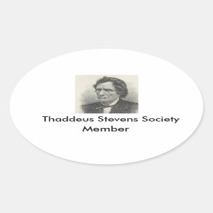 Ovalada Pegatina del miembro de la sociedad de Thaddeus